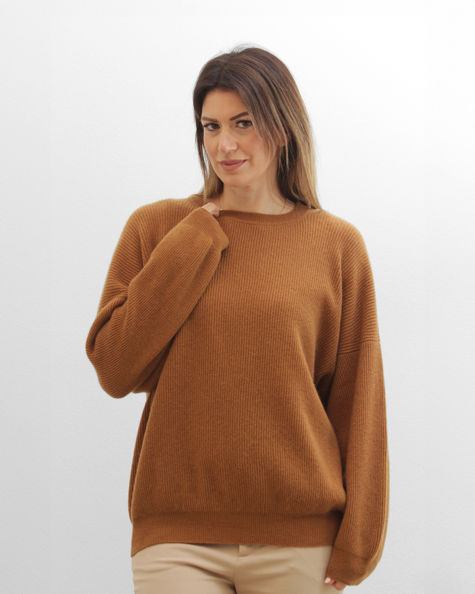 Maglione cashmere over donna