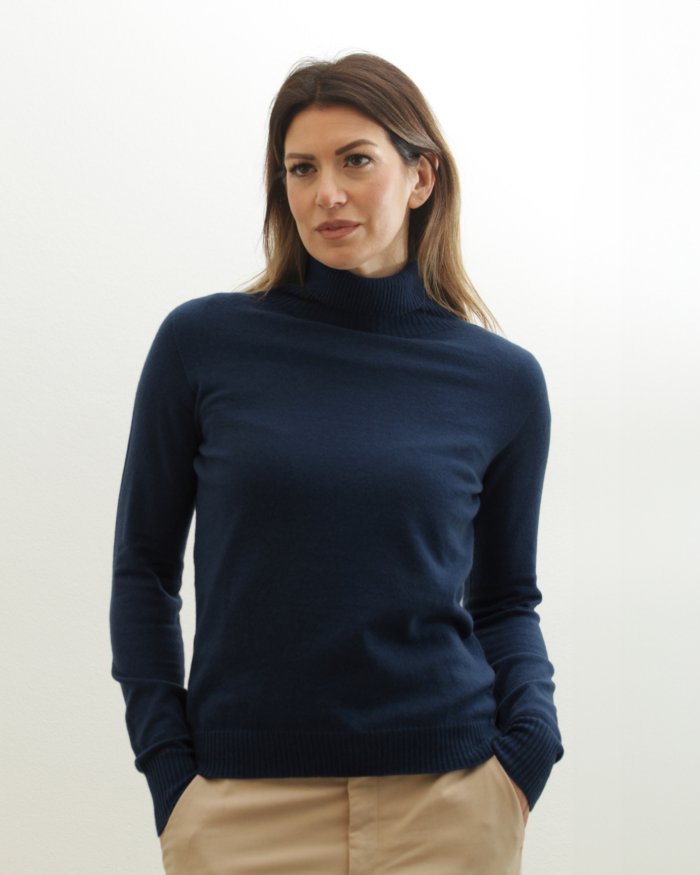 Cashmere collo alto donna