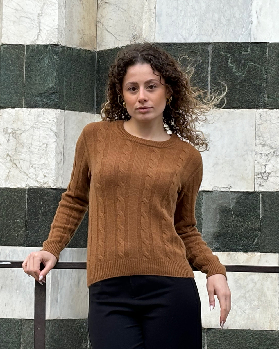 Maglione cashmere donna avvitato - Firenze Edition