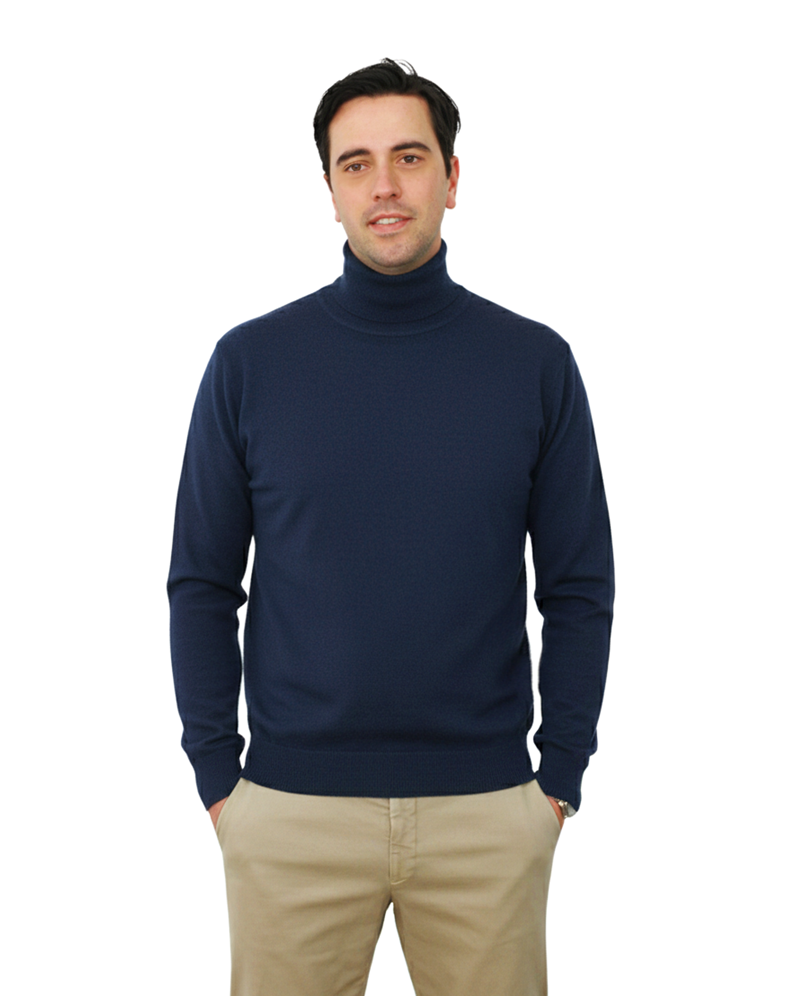Maglione cashmere collo alto
