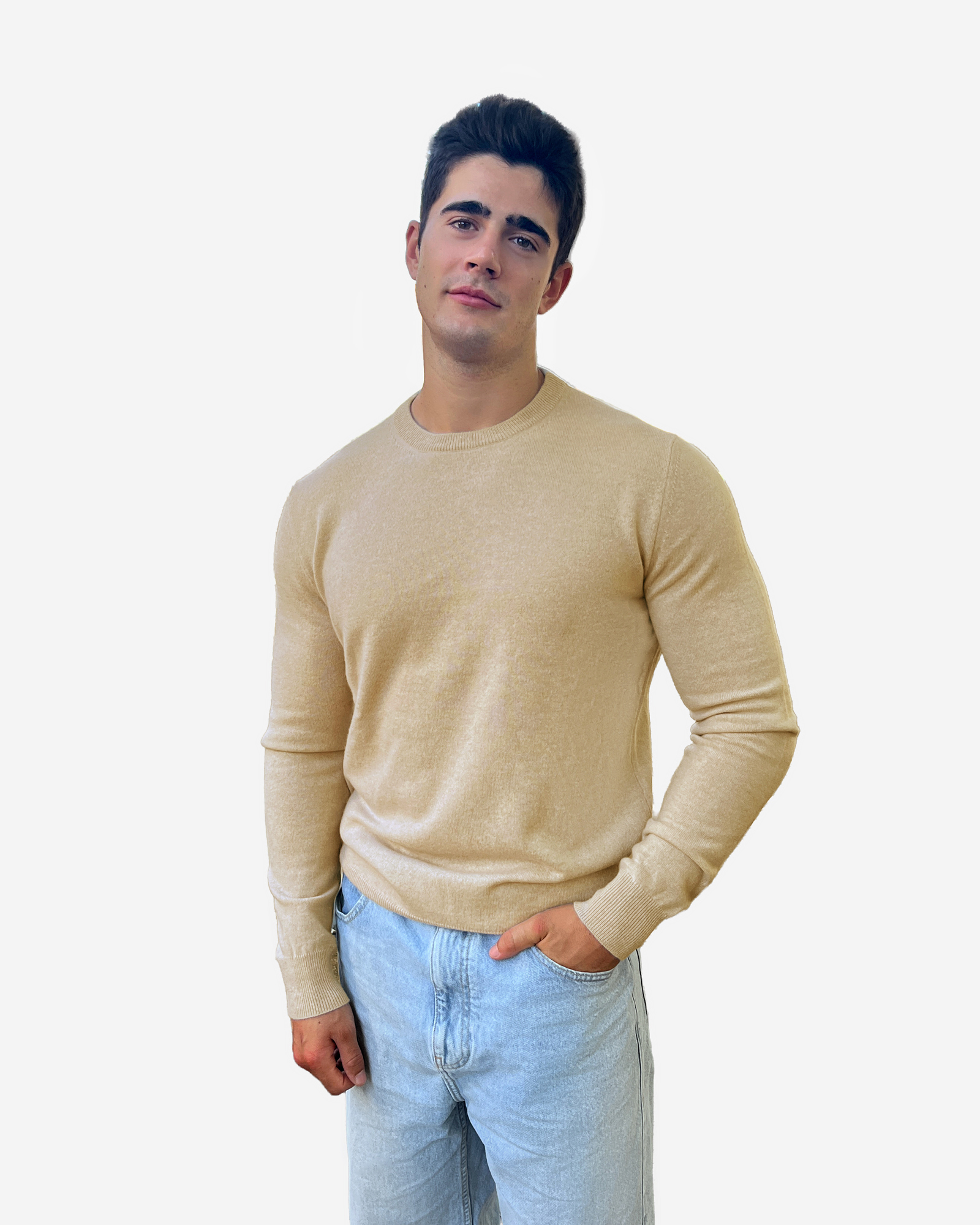 Girocollo cashmere uomo